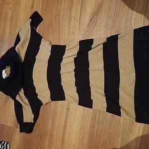 M LOFT black and tan sweater dress